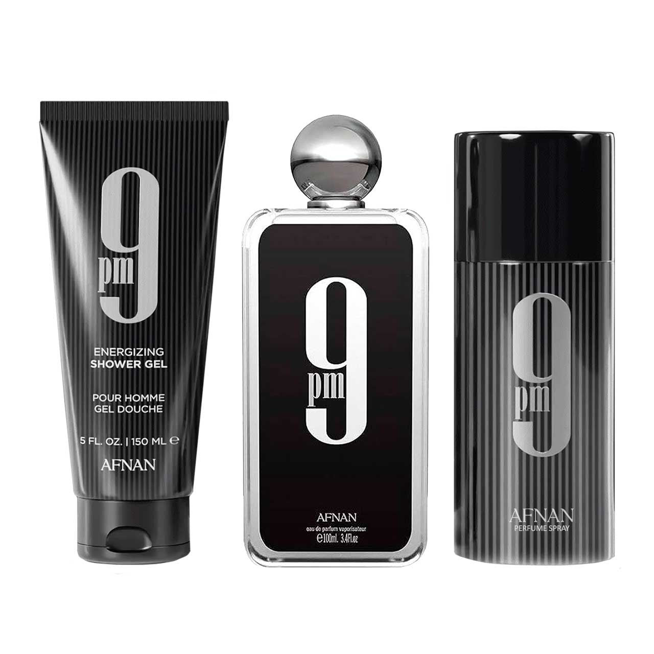 Afnan 9pm Estuche 3 Piezas Hombre EDP 100ml + Gel para ducha 150ml